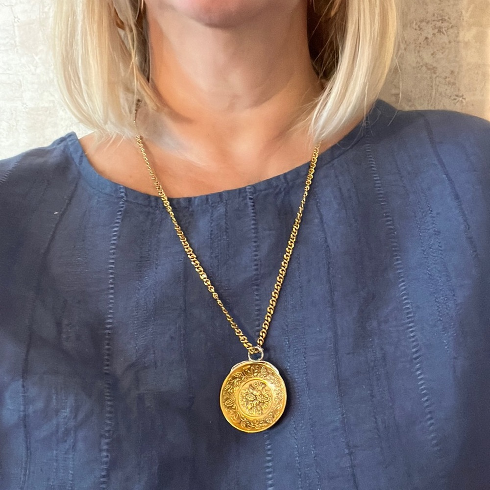 Vintage Monet fruit tray  necklace